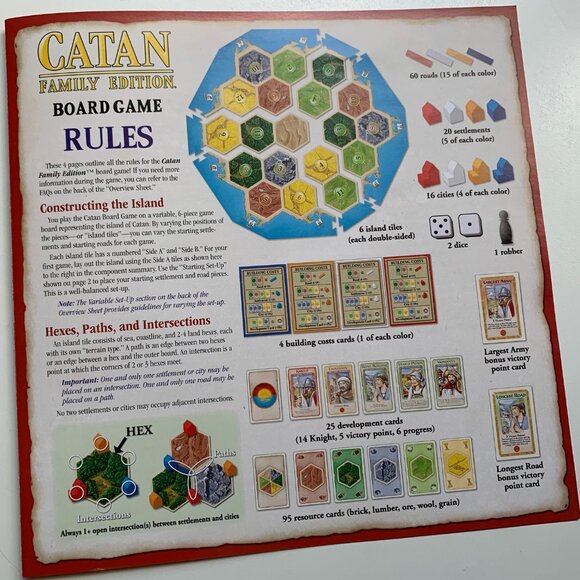 Catan Family Edition Board Game – Complete, Discontinued, 2012 Mayfair - Picture 3 of 6